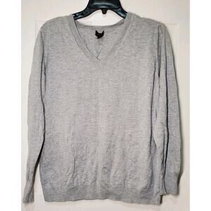 Worthington V-Neck Long Sleeve Womens Cotton Blend Sweater Size XL